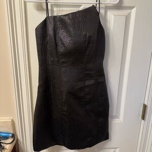 DO+BE Black One Shoulder Sheath Dress Cocktail